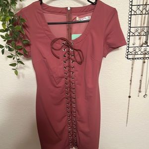 Tigermist tie up dress